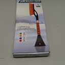 EcoNour 27" Aluminum Ice Scrapers for Car Windshield | Car Snow Scraper Window and Snow Brush with Ergonomic Foam Grip Winter Accessories (Orange)