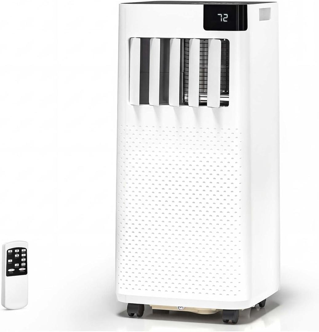 Antarctic Star Portable Air Conditioner 10000 BTU,5-in-1 AC Unit with Cool, Dehumidifier, Fan, Sleep & Timer Modes, Auto Swing, Child Lock, Cools Up to 450 Sq.Ft, Air Conditioner for Bedroom Apartment