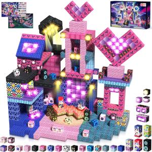 150Pcs Magnetic Blocks, Musical Band Magnetic Building Blocks, Constructions Toys for Kids Age 3 4 5 6 7 8 9 10, STEM Montessori Stacking Toy Boys & Girls Birthday Chritmas Gifts