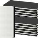 Dot Grid Pocket Notebooks, 20 Pack Mini Notebook Bulk, 3.5x5.5 inch, A6 Size Thick 80GSM Dotted Paper, Black Cover Small Journal for Men, Women, Work, Journaling & Business Notes