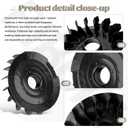 596832 Flywheel Fan Kit for B&S 19 21HP Engine 31S777, 31S877, 31S977 Lawn Mower, Replaces 796200 794121 796084
