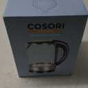 COSORI Speed-Boil Electric Tea Kettle, 1.7L Hot Water Kettle (BPA Free) 1500W Auto Shut-Off & Boil-Dry Protection, LED Indicator Inner Lid & Bottom, Transparent (1.8 Quarts)