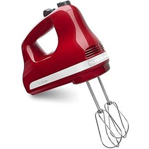 KitchenAid 5 Ultra Power Speed Hand Mixer - KHM512, Empire Red
