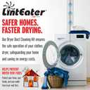 Gardus RLE24 LintEater Rotary Dryer Vent Cleaning System, Removes Lint, Extends Up to 24