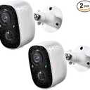 Geekee Security Cameras Wireless Outdoor 2-Way Talk Battery Powered Wi-Fi Cameras for Outside and Indoor 2K Night Vision AI Motion Detection Siren Alarm IP65 Weatherproof 2-Pack