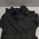 Floerns Women's Plus Size Wrap Front Sweetheart Neck Ruffle Cap Sleeve A Line Dress Black 2XL