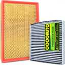 COCOAUTO Cabin Engine Air Filter kit for RAM 1500 (2011-2026) & 1500 Classic (2019-2025) All Engines (EXCEPT 3.0L GAS & 6.2L TRX), Replaces 68318365AA 68441763AA