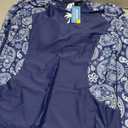 Halcurt Women Swim Shirt with Built in Bra Rash Guard with Pockets Thumb Hole Swimsuit Top Paisley, 2XL