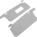 Car Sun Visor Replacement Set, Left Driver & Right Passenger Sun Visor Sunlight Blocking Kit for 1996 to 2001 2 Pack