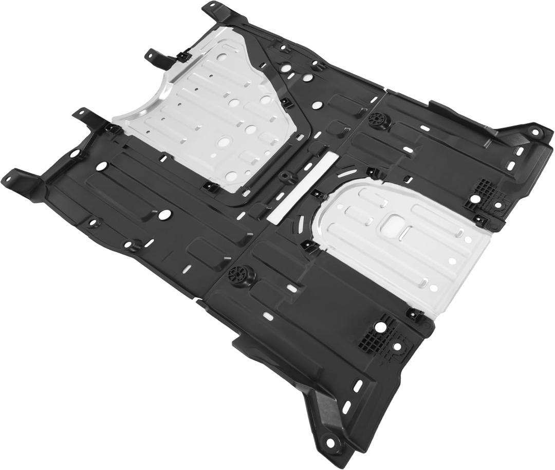 ECOTRIC Engine Splash Shield Plate Compatible with 2013-2015 Honda Civic Replacement for 74110TR3A20 Rear Lower Silvery Aluminum Engine Case Undercar Shield Guard
