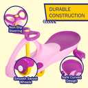 Wiggle Car - Ride on Toy for Ages 3 and Up - Toddler Ride on Toys with no Batteries, Gears, or Pedals Just Twist, Wiggle, and Go by Lil Rider (Pink), Large