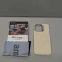 ESR MagSafe Silicone Case with Built-in Stand for iPhone 15 Pro Max - Military-Grade Protection, Camera Stash and Magnetic Phone Case, Cloud Series, Light Tan