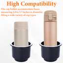 2PCS Cup Holder Insert, Plastic Cupholder Insert for Car, Universal Drop In Cup Holder, Car Seat Cups Holders Replacement for Sofa Boat Rv Couch Golf Cart Truck Poker Table, for 2.8" to 3.7" Cups Base