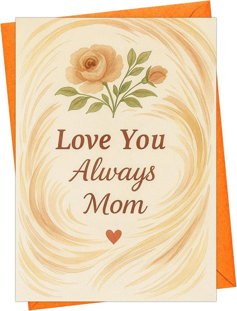 6 x Cheerin Sweet Birthday Cards with Envelope - Floral Birthday Cards for Mom from Daughter, Son, Husband - Anniversary Notecard Gift for Wife, Mama, Grandmom - Bday Cards 5x7''