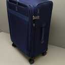 Travelpro VersaPack+ Lightweight Softside Expandable Checked Luggage, 8 Spinner, TSA Lock, Checked Medium 25-Inch, Estate Blue