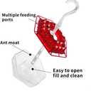 Hummingbird Feeder,2025 Premium Ant & Bee Proof Hummingbird Feeder - 32-Port Clear Nectar Reservoir, Easy Clean Hanging Design, Leak-Proof Outdoor Garden Decor, (2, Blue)