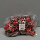 Tinsow 20 Pcs Red Christmas Bells, Tree Hanging Ornament Metal Jingle Bells for Christmas Holiday Decoration (20, Red)