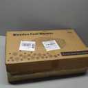 Wooden Under Desk Foot Warmer, Powerful Fast Heating Personal Heater for Feet and Legs, Silent Energy Saving with Thermostat & Timer for Home Office (Temp Adjustment Tutorial in Video Gallery)