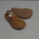 Kids Winter Slippers Cozy Soft Warm Non Slip Fleece House Lightweight Indoor Slippers for Girls Boys (1 Big Kid, Mtk4062-brown)