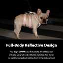 Huntboo No Escape Dog Harness, Escape Proof Harness, Fully Reflective Harness with Padded Handle, Breathable, Durable, Adjustable Vest for Small Dogs Walking,Training,and Running Gear(Red,S)