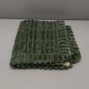 Sofa Couch Cover, Sofa Covers for Dogs Washable, Non-Slip Striped Sofa Slipcovers for Sectional Sofa, Sofa Cover Furniture Protector for L Shaped(Dark Green, 27.6"x 27.6")