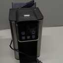 Hot & Iced Coffee Maker with Bold Setting, Single Serve Coffee Maker for K Cup and Grounds, 6-14 Oz Brew Sizes, 50 Oz Removable Water Tank, One Cup Coffee Machine with Reusable Filter, Black