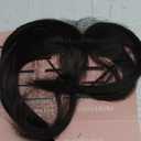 Bangs Hair Clip in Bangs 3603D Cover Hair Topper Synthetic HairPieces for Women Dark Brown Wispy Fake Bangs Toppers for Daily Wear