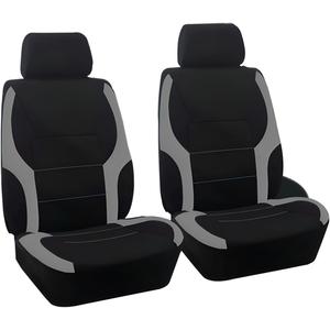 Mandark 4PCS Front Car Seat Covers, Waterproof and Breathable Vehiclce Seat Protector, Comfortable Sponge Seat Cushions, Auto Interior Accessories Universal for SUV, Truck, RVGray