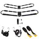 Suspenz Kayak Roof Rack with Tie Down Straps, EZ Roller V-Rack Car Top Carrier Mount for Kayak Canoe SUP (44-0166)