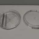 2 Pack, 10 Inch Clear Non-Skid Lazy Susan Organizers - Turntable Rack for Kitchen Cabinet, Pantry Organization and Storage, Fridge, Bathroom Closet, Vanity Countertop Makeup Organizing, Spice Rack