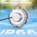 SURAIELEC 10 Inch 120V LED Pool Lights for Inground Pool, 5000 Lumen Cool White Inground Pool Light, 50W LED (500W Equivalent), Fits 10" Wet Niches, 100 FT Cord, Ultra Bright Upgrade