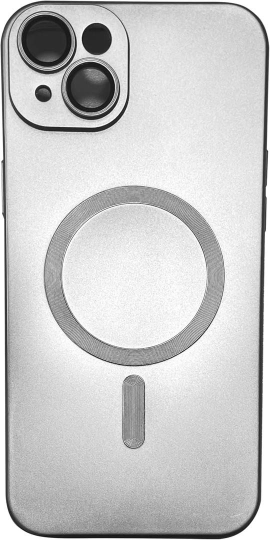 iPhone 15 Plus Case Cover: Apple iPhone 15 Plus Case Cover Shockproof Full Protector with Precise Cutout Wireless Charging Unaffected (Silver)