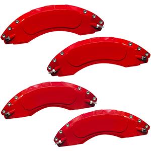 AOOA Caliper Covers Red Brake Aluminum Covers Fits 2023-2026 Ford F-250(Set of 4)