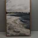 InSimSea Framed Canvas Prints Art Vintage Decor, Storm Clouds Vintage Coastal Wall Decor, Large Prints, Traditional Scenic Pictures for Bathroom Bedroom Farmhouse Office Decoration, 20"x30"