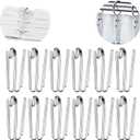 Metal Curtain Hooks Pinch Pleat Header Tape Pins Heavy Duty Deep Prong Hooks(30 Pack) (Style 1)