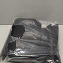 4 x 6 Ft Drum Rug: Non-Slip Carpet for Bedroom or Living Room or Office, Washable Indoor or Outdoor or Floor Mat (Black)
