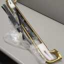 Gold Double Curtain Rods For Windows 28-48 Inch,Heavy Duty Double Curtain Rod with Aluminum Finials and Bracket,Adjustable Double Window Rods For Blackout Or Room Darkening Panels