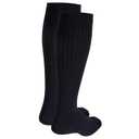 Truform Compression Socks, 8-15 mmHg, Men's Dress Socks, Knee High Over Calf Length, Navy, X-Large