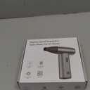 Metal Electric Compressed Air Duster, 300000 RPM Brushless Motor with Stepless Speed, Rechargeable Cordless Mini Blower for Computer Keyboard Cleaning, Car Detailing, House and Outdoor Use (Grey)