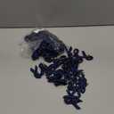 Support USA | American Made 125 Police Thin Blue Line Fabric Awareness Ribbons - Bag of 125 Lapel Ribbons with Safety Pins - Pin Attached