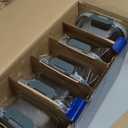 MFY 5-Pack 36 OZ Glass Storage Containers with Lids, Glass Meal Prep Containers Set, Airtight Lunch Containers with Lids, Microwave, Oven, Freezer and Dishwasher Safe, Gray (Grey)