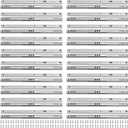 10 Pairs of 10 Inch Full Extension Drawer Slide,JEUIHAU Ball Bearing Side Mount Soft Close Drawer Slides, 2 Way Slide Track Rail, Ball Bearing Runners for Drawer