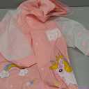 Kids Raincoats for Girls Boys Waterproof Rain Jacket Cartoon Unicorn Children Toddler Rain Wear Children Rain Poncho S Size 1-2 Years (Pink)