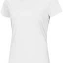 MAGCOMSEN Women's Short Sleeve T-Shirts UPF 50+ Sun Protection Quick Dry Athletic Running Workout Rash Guard Tops XL