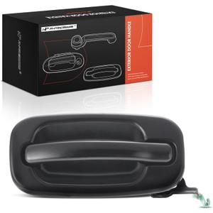 2 x A-Premium Rear Passenger Side Exterior Door Handle | Compatible with Chevrolet Silverado 1500 2500, Tahoe, Suburban, Avalanche & GMC Sierra 1500, Yukon, Yukon XL & Cadillac