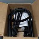 Evergren Garden Metal Obelisk Trellis for Climbing Plants | Indoor/Outdoor Floral Pattern Arch Trellis for Potted Plants (5 ft Black)