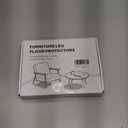 28 Pcs Chair Leg Sliders for Carpet, Square Chair Glides, Silicone Furniture Leg Protectors Caps, Carpet Protectors Table Feet Covers Cups, Teflon Furniture Pads Sliders (Fit:13/16" ~ 1")