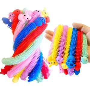 24 Pack Easter Stretchy Strings Sensory Toys Pack with Rabbit Chick Great for Kids Girls Boys Easter Basket Stuffers Eggs Fillers Gifts Party Favors (Easter)