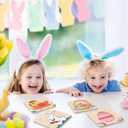 4 x Easter Wooden Puzzles for Toddler - 4 Pack Basket Stuffers Fillers Puzzle Toys for Boys Girls, Jigsaw Learning Educational Gifts Party Favors for Kids