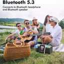 64 GB MP3 Player Bluetooth 5.3,2.8-inch Display, Portable Music Player MP4 Player MP3 Player with Speaker for Kids, FM Radio, Pedometer, Random Folder Sequence Play,128 GB Expandable Mic SD Card